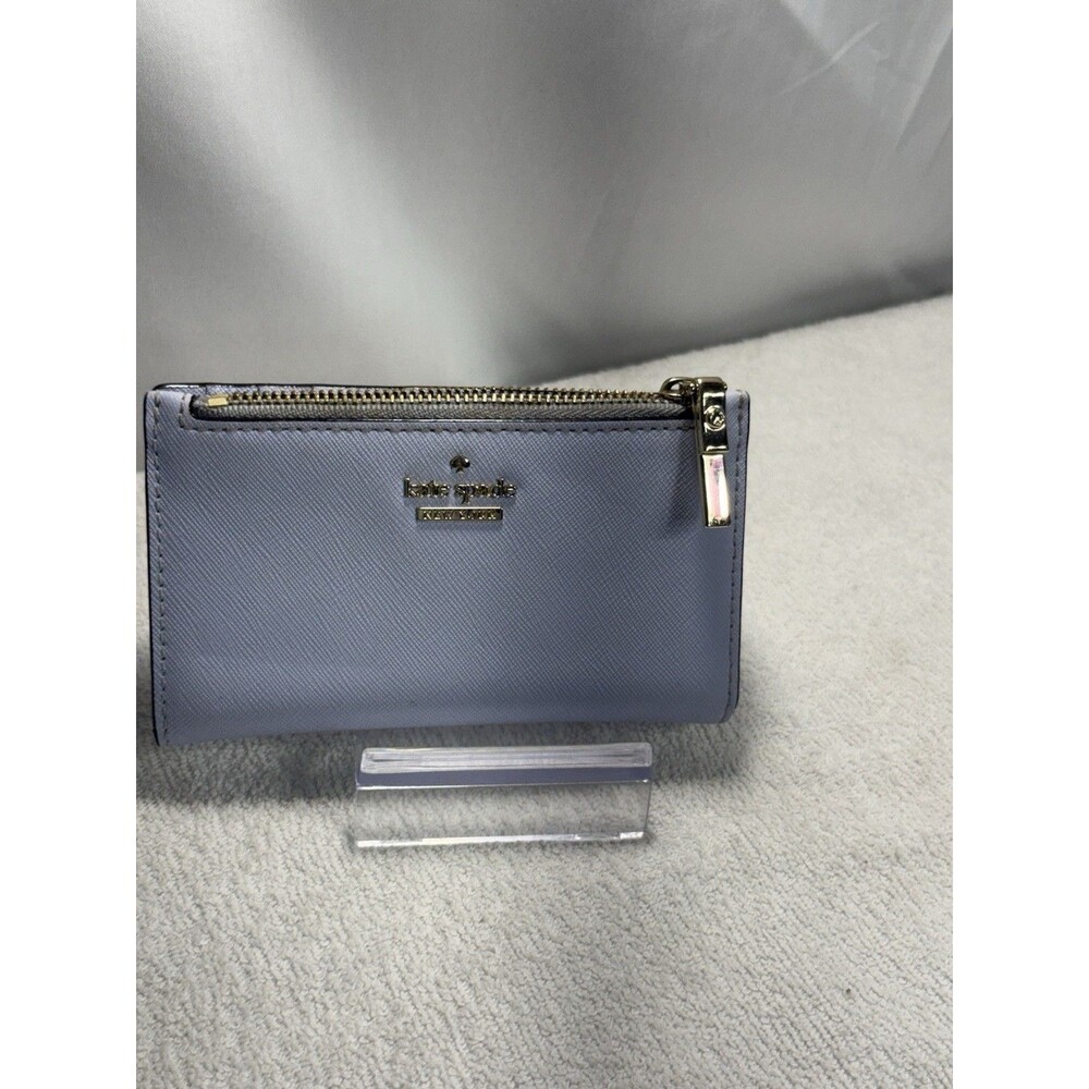 Women "Kate Spade" steel blue small credit card holder wallet. 5.5' X3.5' - Picture 3 of 9